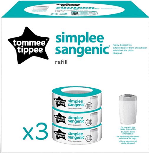 TOMMEE TIPPEE Náhradní kazety Sangenic Simplee 3ks - obrázek 1