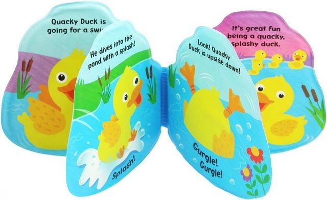 Dětská pískací knížka do vody Baby Mix kačenka Dle obrázku - obrázek 1