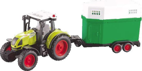 Traktor s přívěsem na přepravu koní 1:16 - obrázek 1