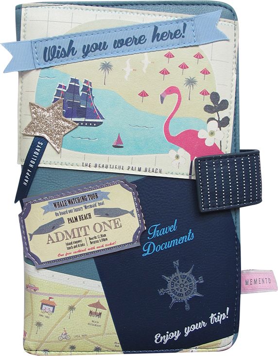 Disaster barevný dokladovník Memento Beach Travel Wallet - obrázek 1