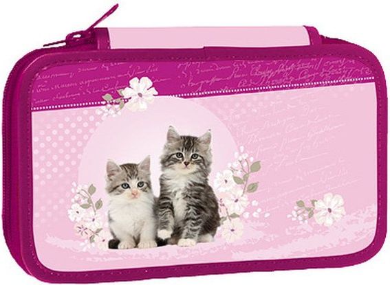 Školní penál třípatrové pouzdro Stil Kočičky Kitten - obrázek 1