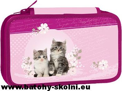 Školní penál třípatrové pouzdro Stil Kočičky Kitten - obrázek 3