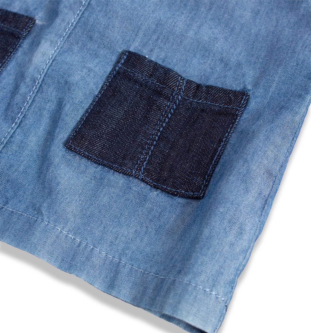Dívčí šaty KNOT SO BAD DENIM STYLE tmavší modré Velikost: 68 - obrázek 2