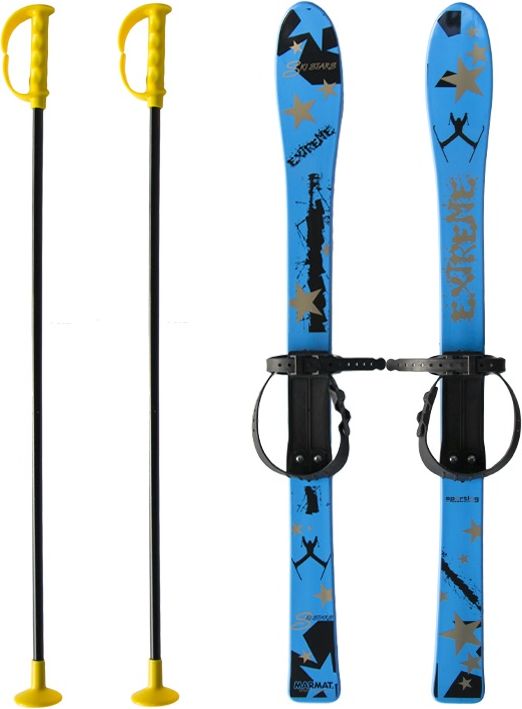 Baby Ski 90 cm - dětské plastové lyže - modré - obrázek 1