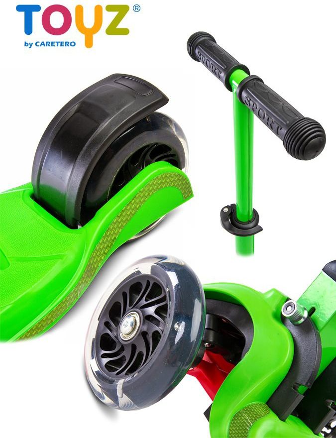 Dětská koloběžka Toyz Carbon green - obrázek 2