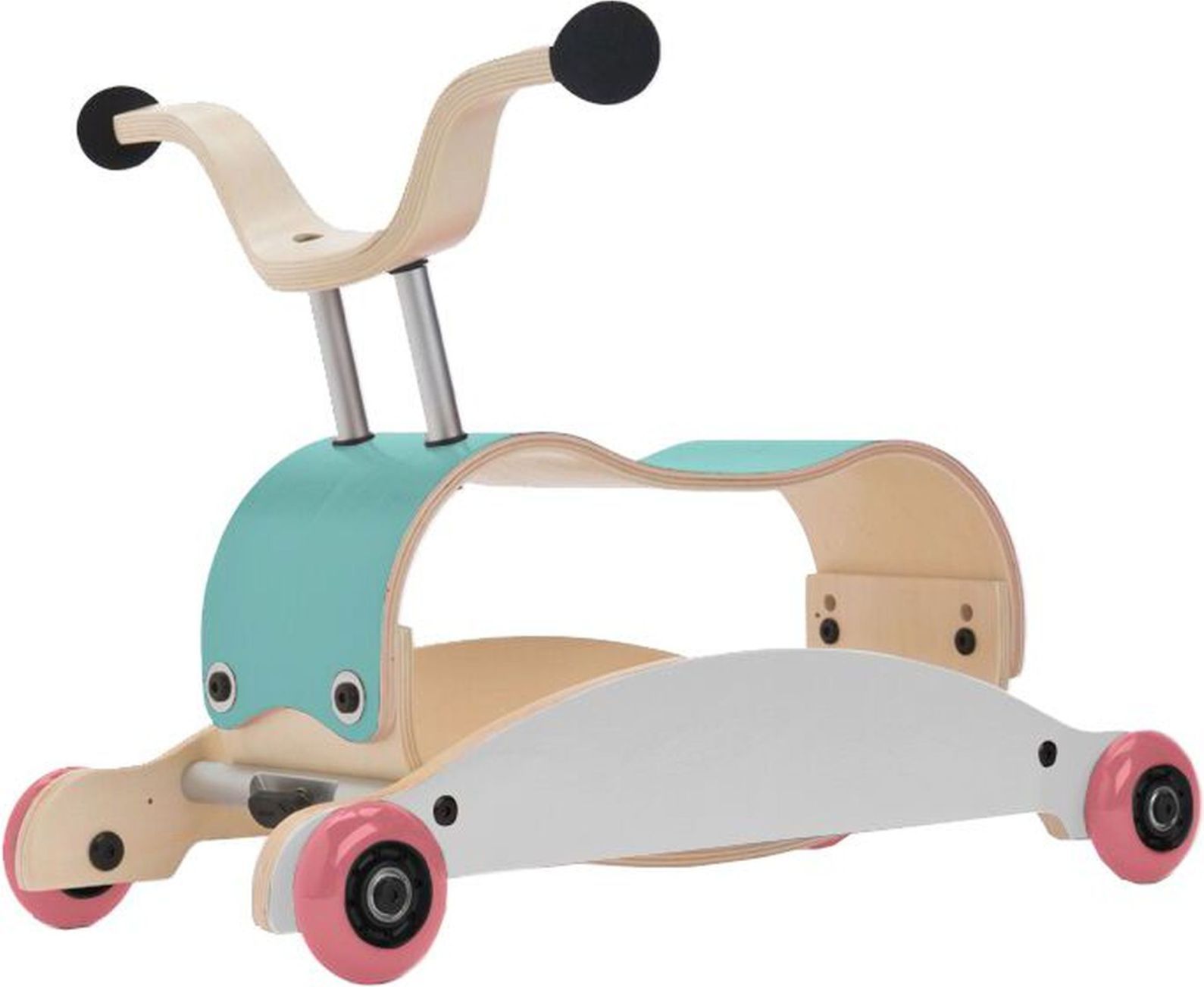 Wishbone Mini-Flip Aqua/White wheels pink uni - obrázek 1