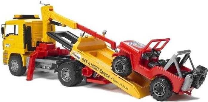 Bruder Nákladní auto MAN odtah + jeep - obrázek 2