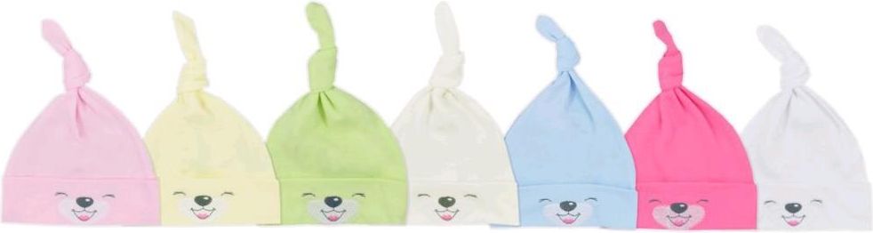 Bavlněná kojenecká čepička Bobas Fashion Lucky tmavě růžová 56 (0-3m) - obrázek 2