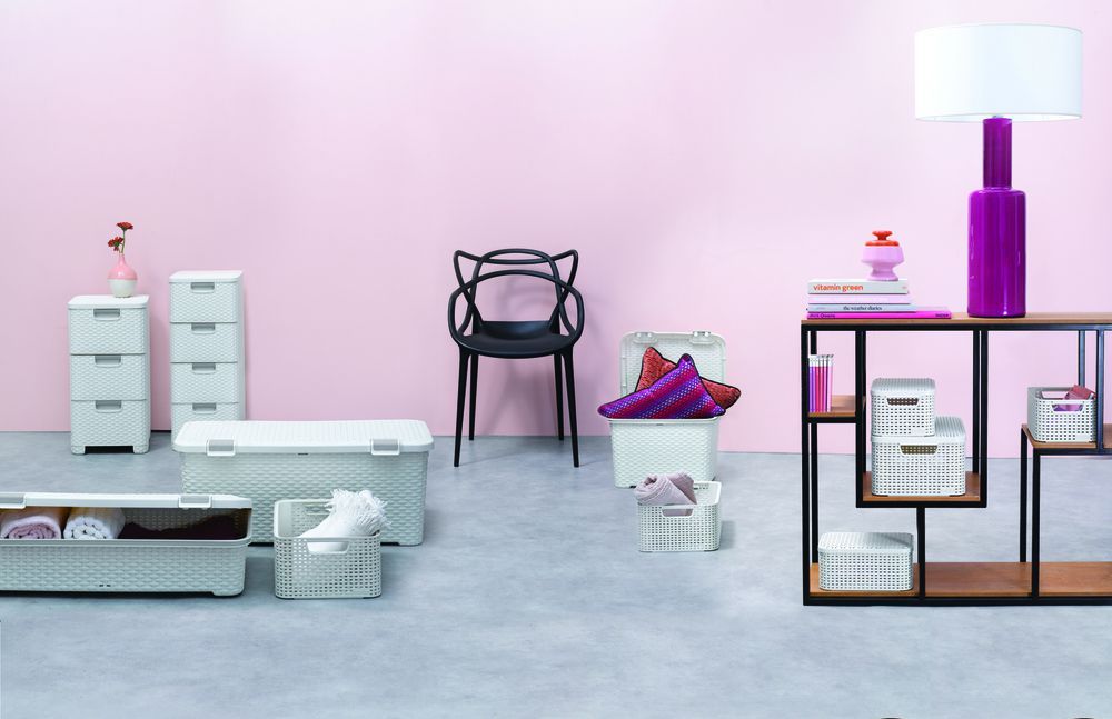 CURVER Košík box s víkem - S - krémový R41115 - obrázek 3