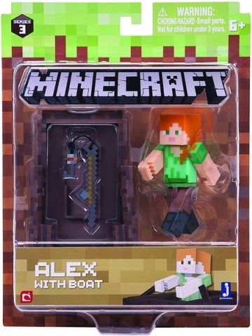 TM Toys Minecraft Sběratelská figurka Alex s lodí - obrázek 2