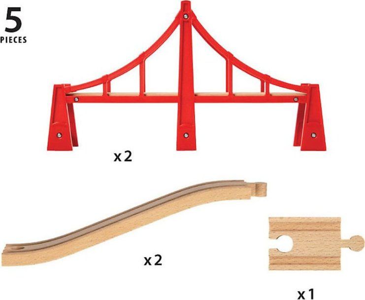 BRIO 33683 Dvojitý červený most - obrázek 3