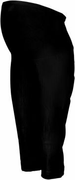Be MaaMaa Těhotenské 3/4 kalhoty s elastickým pásem - černé, vel. L - obrázek 1