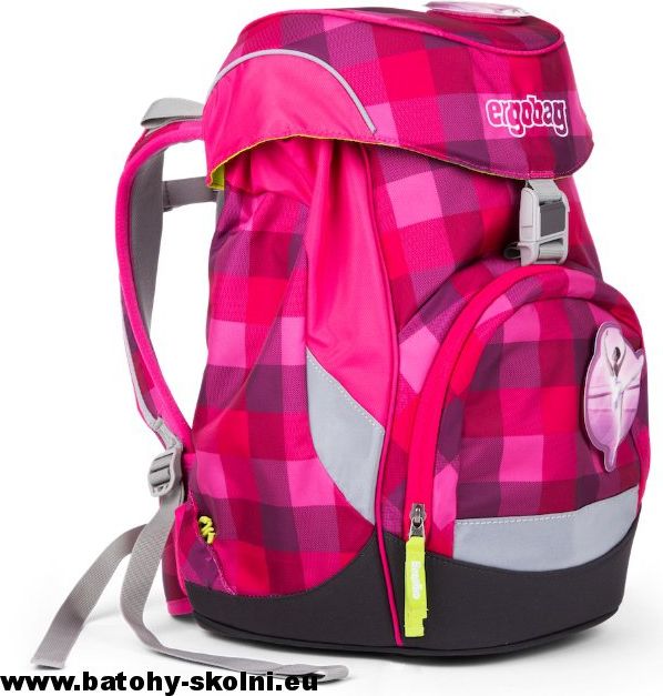 Školní batoh Ergobag Prime purpurový károvaný - Doprava Zdarma - obrázek 9