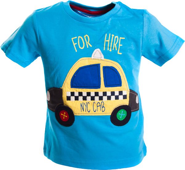 Modré tričko MINOTI taxi 0-3 roky Velikost: 86 - obrázek 1