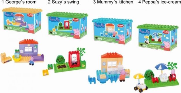 PlayBIG Bloxx Peppa Pig Zákl. set, 4 druhy - obrázek 1