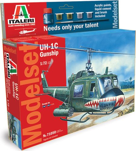 ITALERI Model Set vrtulník 71050 - UH-1C GUNSHIP (1:72) - obrázek 1
