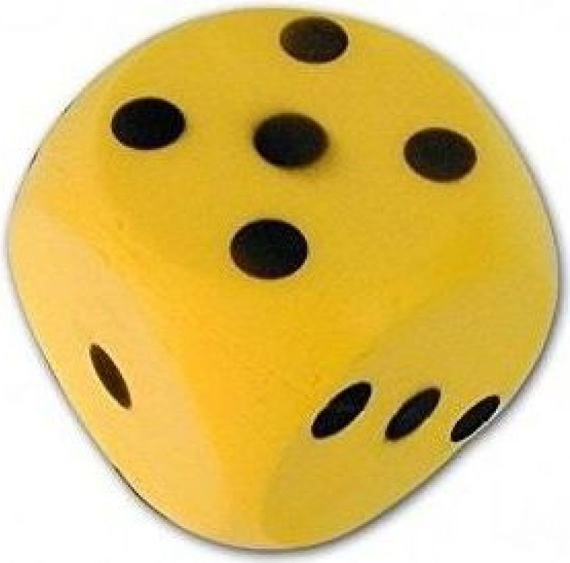 Frabar Soft kostka s puntíky 1-6 Žlutá - obrázek 1