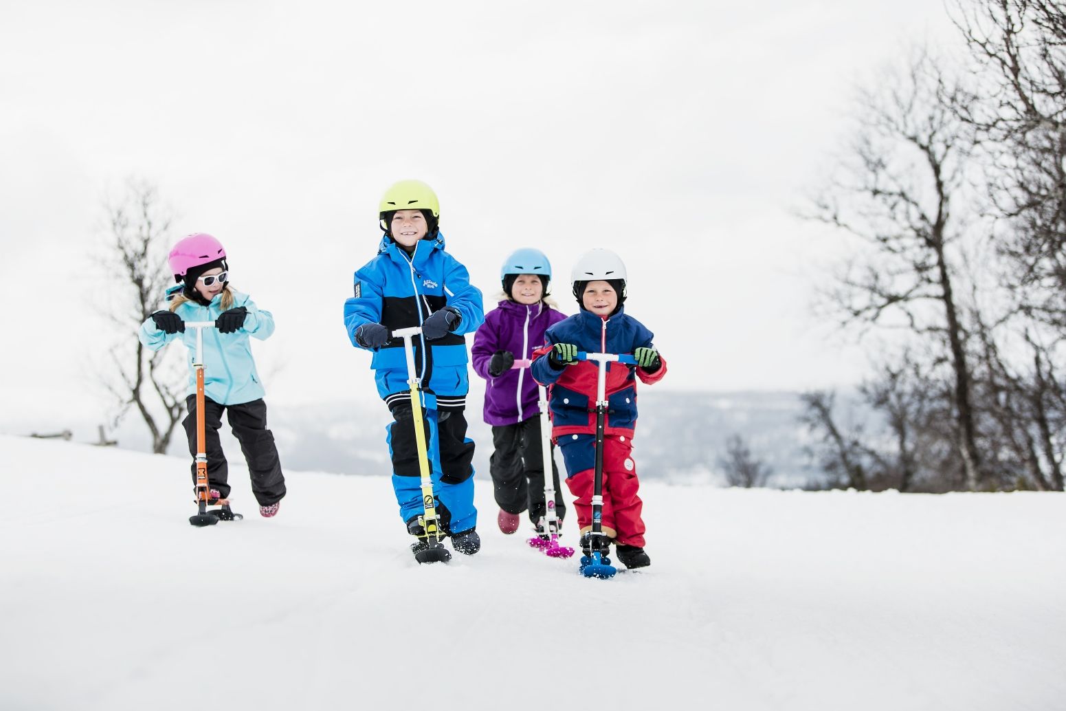 Sněžná koloběžka STIGA Snow Kick - růžová - obrázek 3
