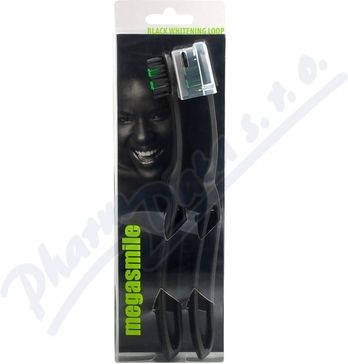MegaSmile Zubní kartáček Black Whitening Loop 2ks - obrázek 1