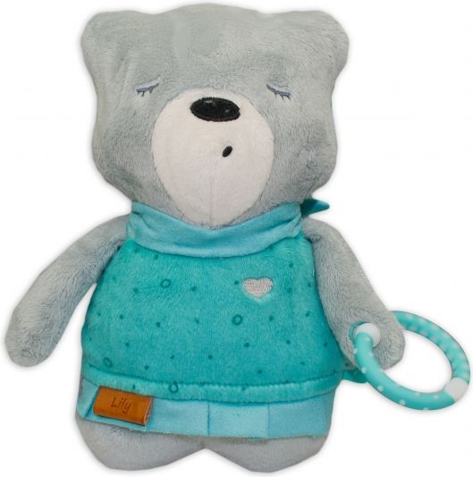 Szumisie Szumisie Šumící mazlíček Medvídek Lily 25 cm - šedý/mátová - obrázek 2