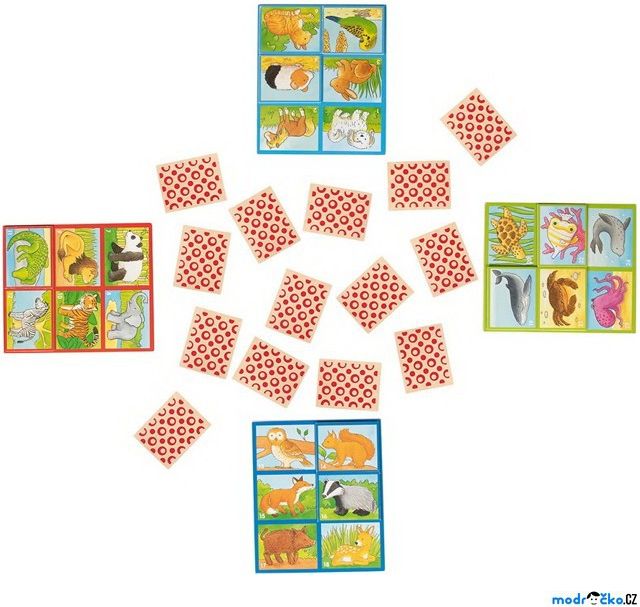Didaktická hra - Lotto paměťová hra, Zvířátka (Goki) - obrázek 1