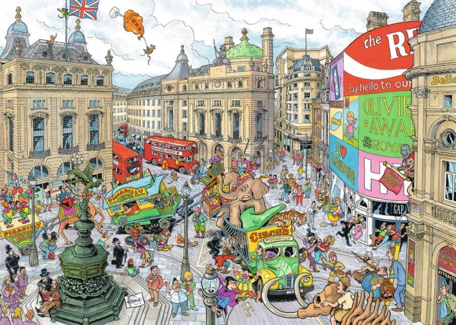 RAVENSBURGER Puzzle Města světa: Londýn 1000 dílků - obrázek 1