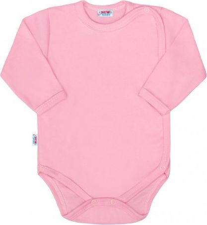 Kojenecké celorozepínací body New Baby Classic II růžové, Růžová, 50 - obrázek 1