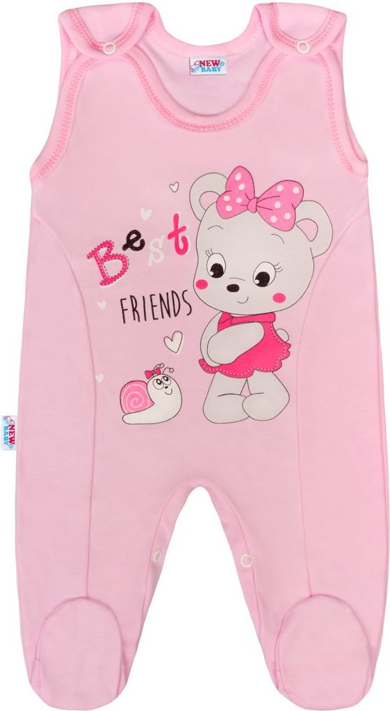 Kojenecké dupačky New Baby myška růžové 80 (9-12m) - obrázek 1