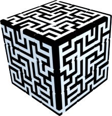 Maze Cube V-Cube 3x3x3 rovná - obrázek 1