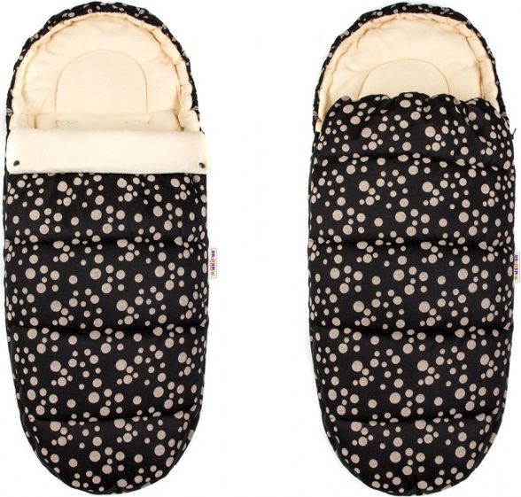 Baby Nellys Fusák Maxi Baby Nellys ® 105x50cm - bublinky béžové - obrázek 1