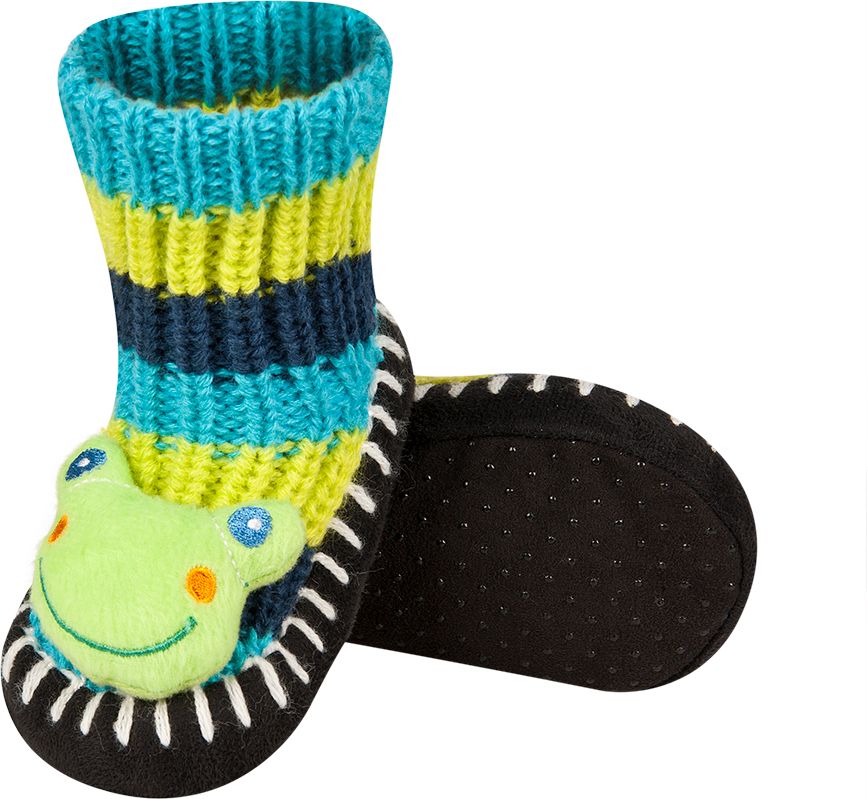 Pletené ponožky SOXO ŽABKA modré Velikost: 19-21 - obrázek 1