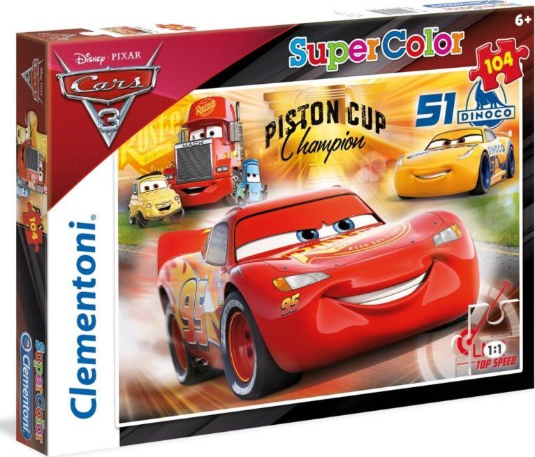 CLEMENTONI Puzzle Auta 3, 104 dílků - obrázek 2