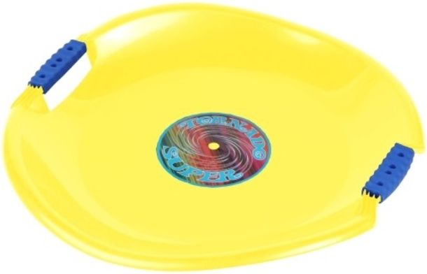 Sáňkovací talíř Tornado Super - žlutý - obrázek 1