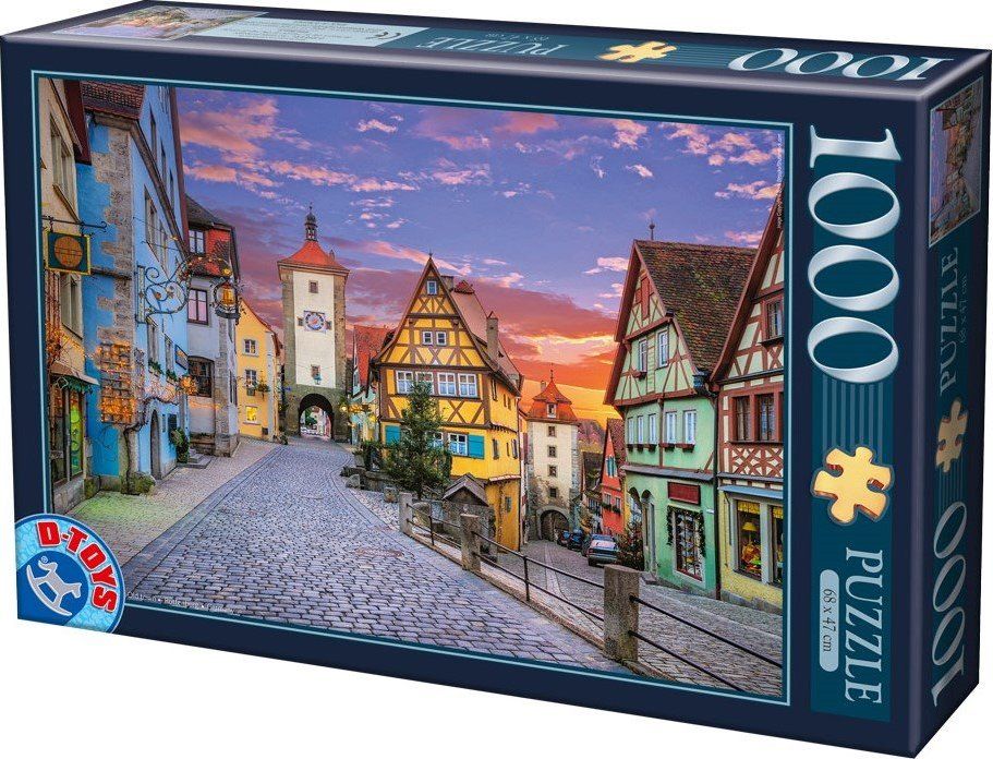 D-TOYS Puzzle Staré Město, Rottenburg 1000 dílků - obrázek 1