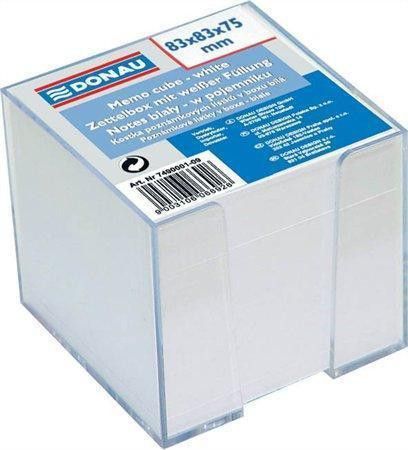 Papírové bločky v kostce 83x83x75 mm, se stojánkem, DONAU, bal. 600 ks - obrázek 1