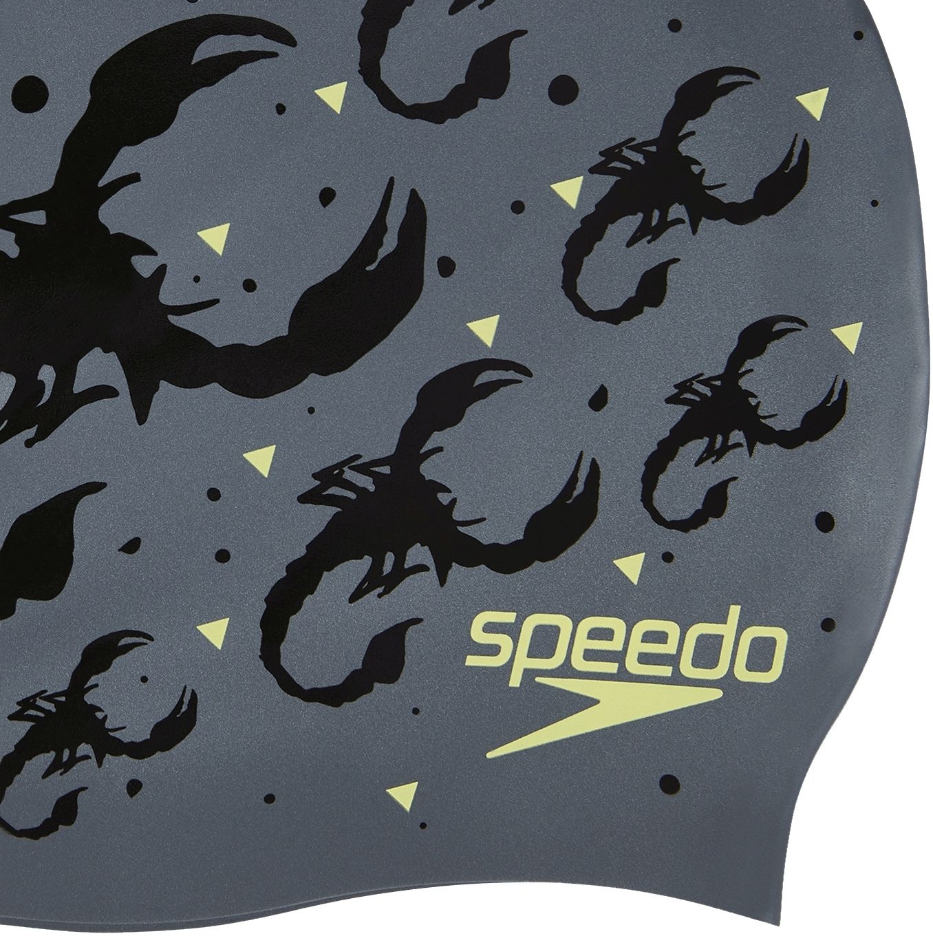Speedo Slogan Print Swim Cap - dark grey/black/green uni - obrázek 2
