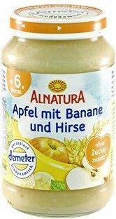 Alnatura BIO Jablko a banán a jáhly 190g 6M - obrázek 1
