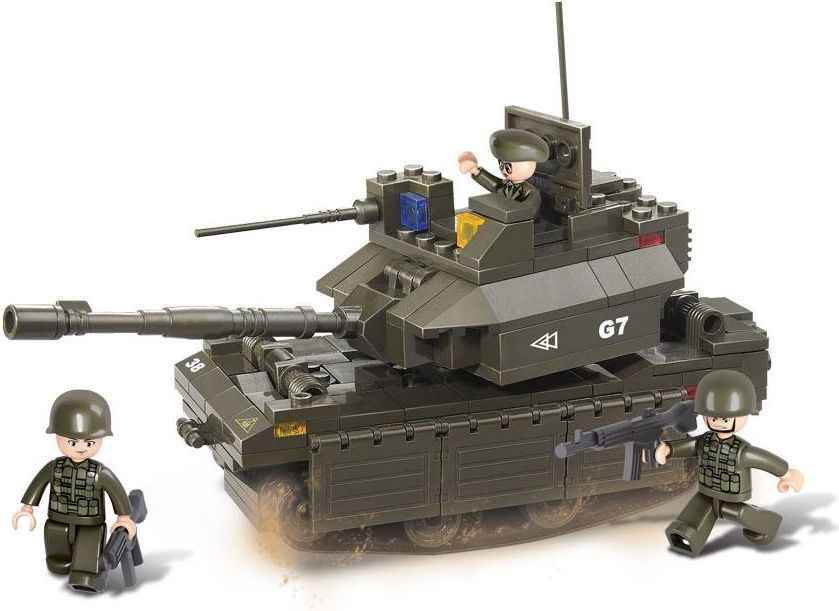 Stavebnice Vojáci - tank M1A2 Abrams, 219 dílků - obrázek 1