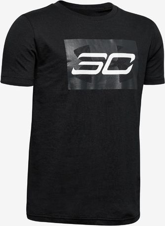 SC30™ Branded Triko dětské Under Armour | Černá | Chlapecké | XL - obrázek 1