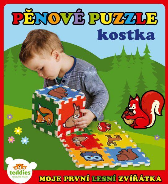 Teddies puzzle Moje první zvířátka 15x15x1 2cm MPZ 6 ks - obrázek 4
