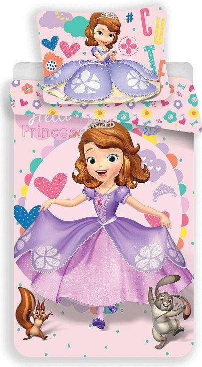 JERRY FABRICS Povlečení Princezna Sofie první Bavlna 140/200, 70/90 cm - obrázek 1