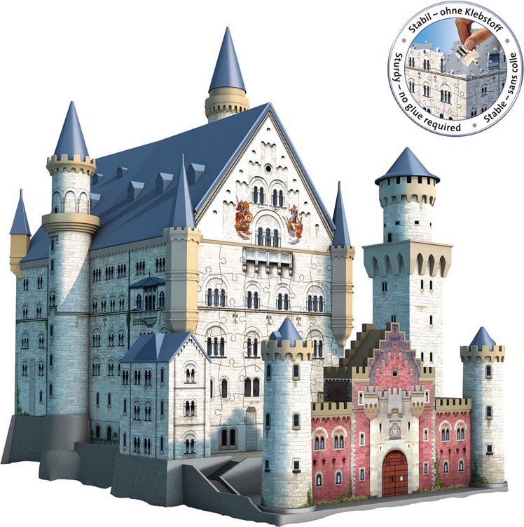 Ravensburger 3D Puzzle - Zámek Neuschwanstein 216 dílků - obrázek 1