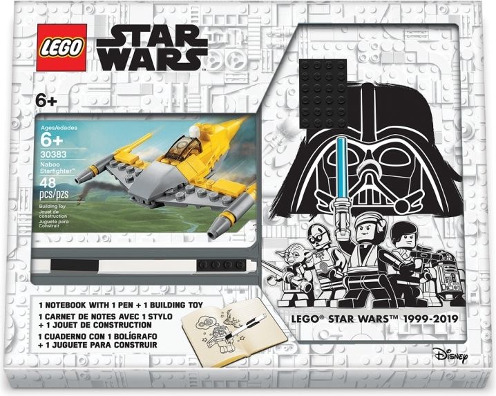 LEGO Stationery Star Wars Naboo Starfighter - zápisník s perem a stavebnicí - obrázek 1