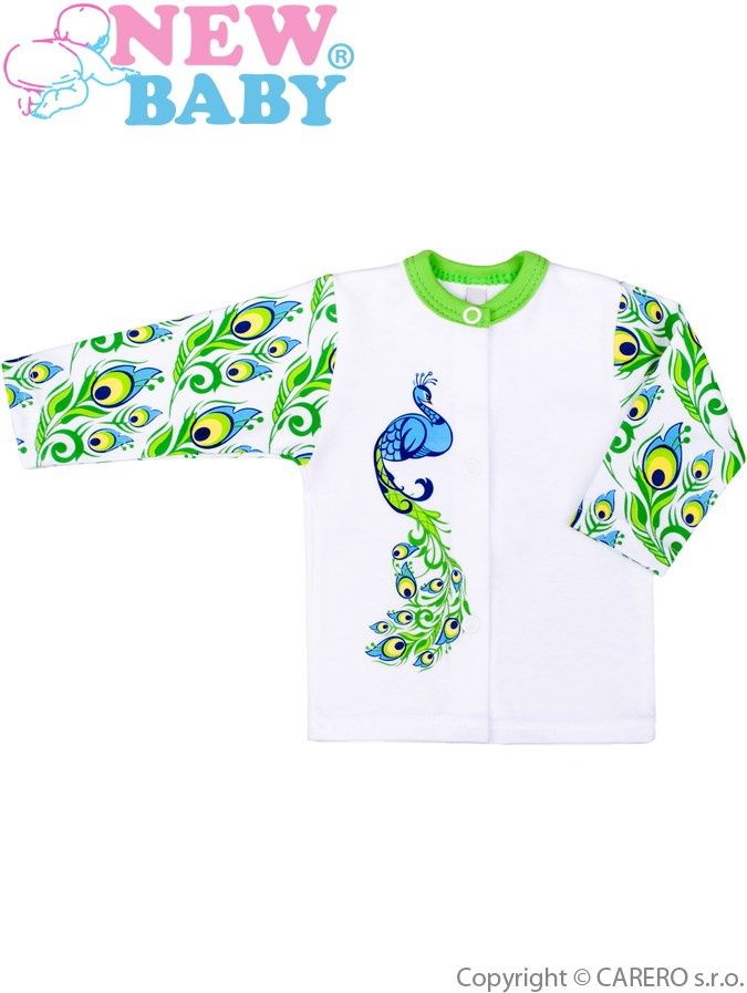 Kojenecký kabátek New Baby z Luxusní kolekce Páv 68 (4-6m) - obrázek 2