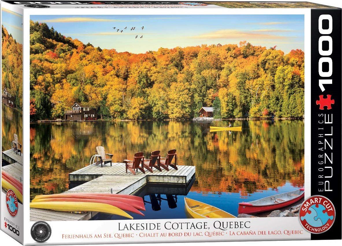 EUROGRAPHICS Puzzle Chata u jezera, Quebec 1000 dílků - obrázek 2