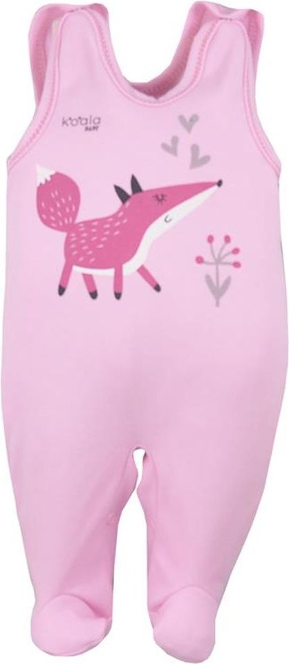 Kojenecké bavlněné dupačky Koala Happy Baby růžové 86 (12-18m) - obrázek 1