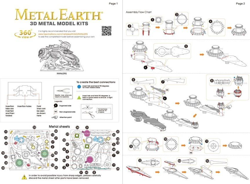 METAL EARTH 3D puzzle Halo: Forerunner Phaeton - obrázek 5