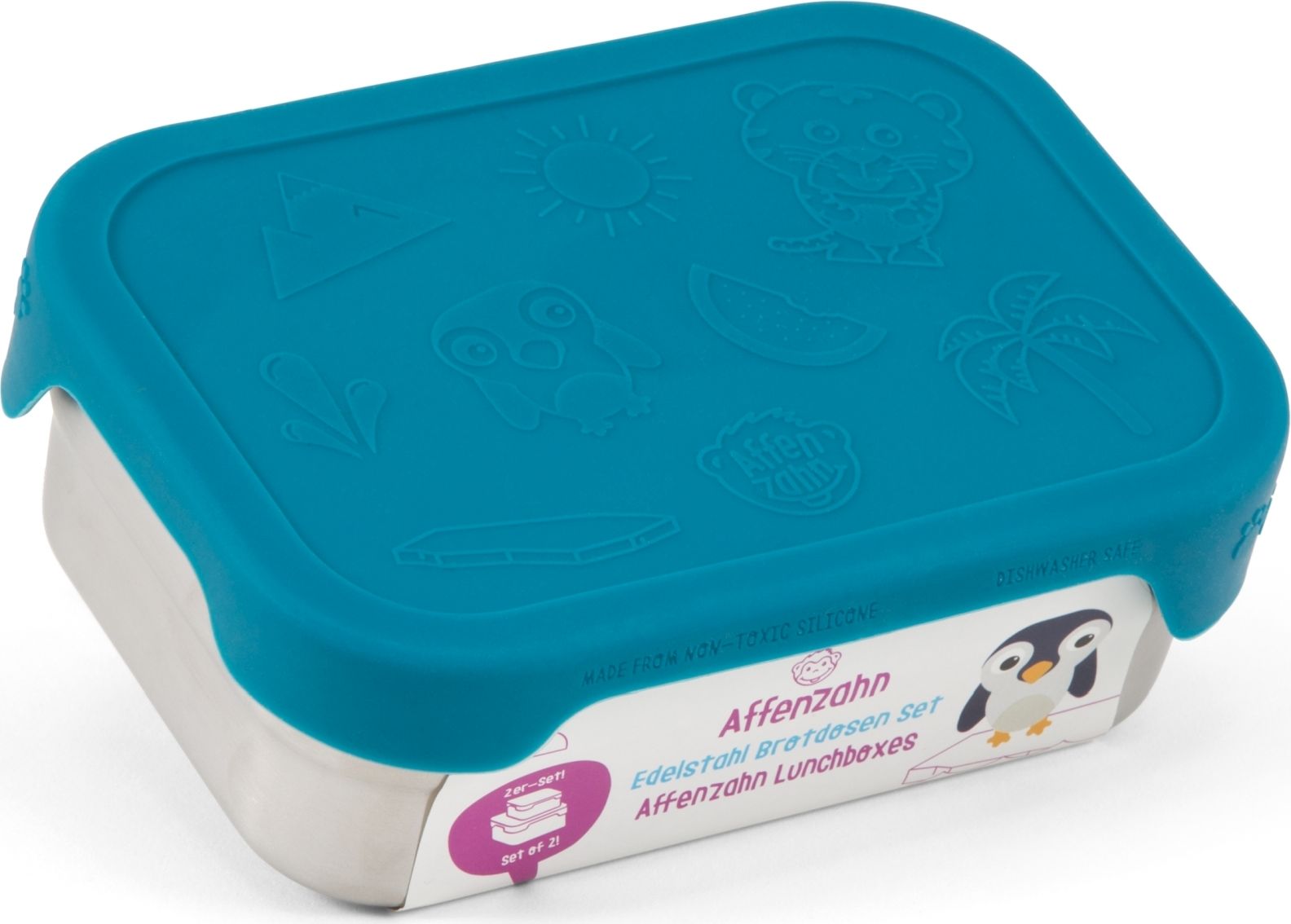 Affenzahn Lunchbox - petrol uni - obrázek 2