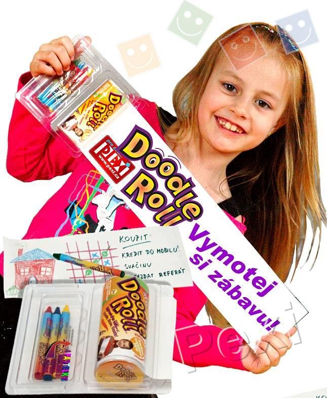 Doodle Roll® 4''- kreativní sada s papírem a pastelkami - obrázek 1