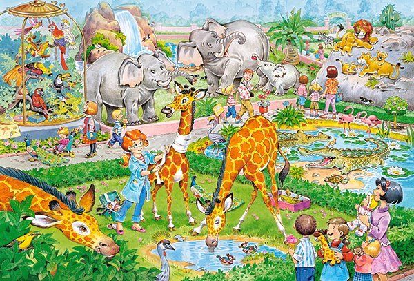 CASTORLAND Puzzle V ZOO MAXI 40 dílků - obrázek 1